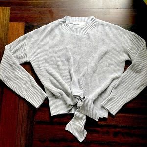 Tie Knot Sweater Grey Small